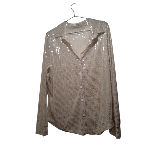 Sparkling Button-Up Shirt - Picture 2 of 5